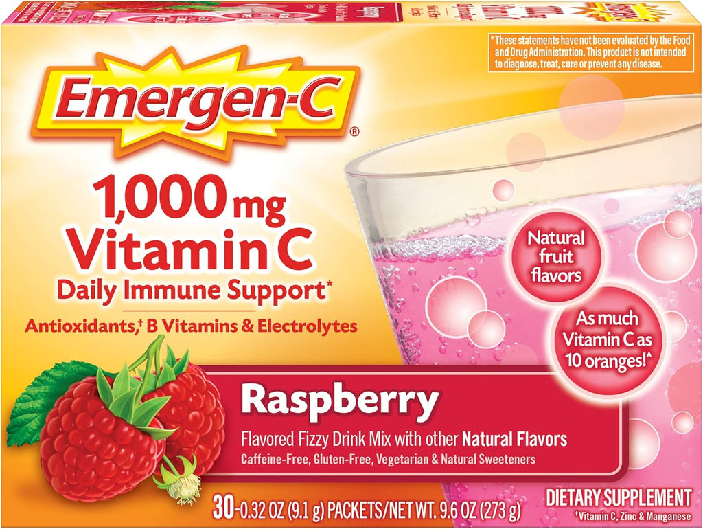 Vitamin C Energy Booster Raspberry 1000 mg 30 Packet L13692