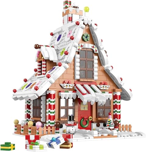 1620 Pieces Gingerbread House Building Set with Led Light W313