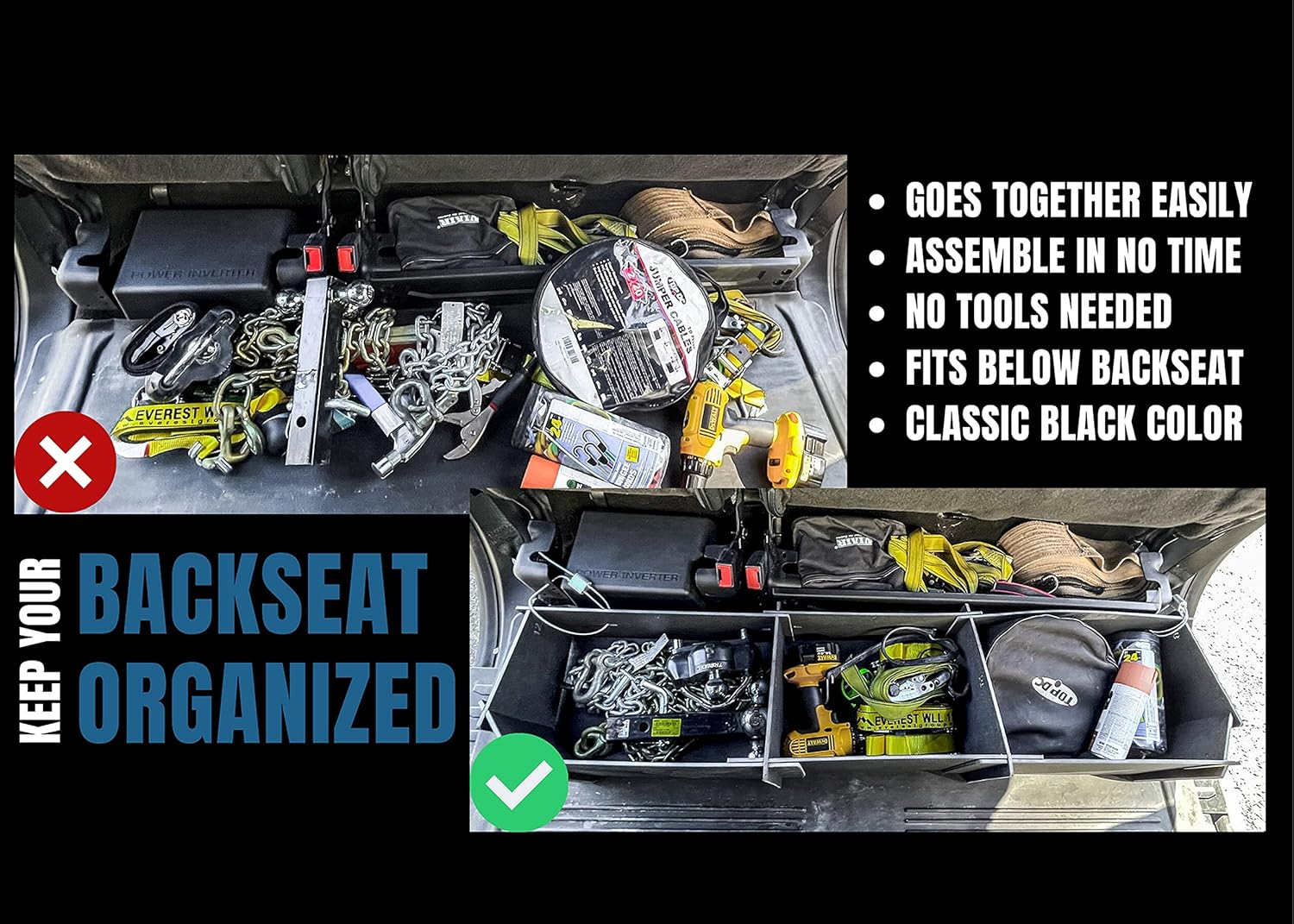Pack of 2 Under Seat Storage A2074