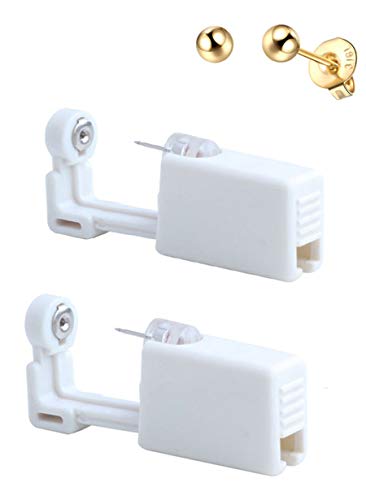 Disposable Self Mixed Colors Ear Piercing Gun Kit Tool (Gold) A7375