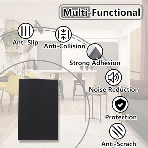 132 Pcs Non Slip Self-Adhesive Silicone Cuttable Furniture Pads Z8356