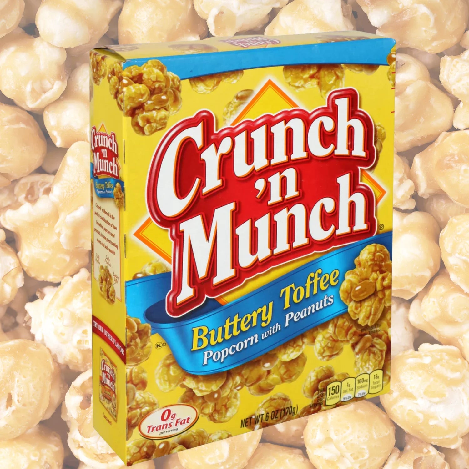 Buttery Toffee Popcorn with Peanuts, 6 oz Box, Set of 12 Q977