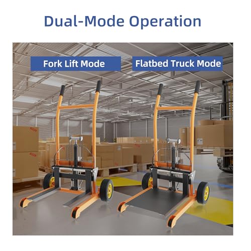 450 lbs Manual Winch Pallet Lift Truck with 36" Max Lift S6872