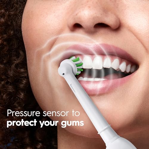 Turquoise Rechargeable Electric Toothbrush with Pressure Sensor, 3 Modes C36649