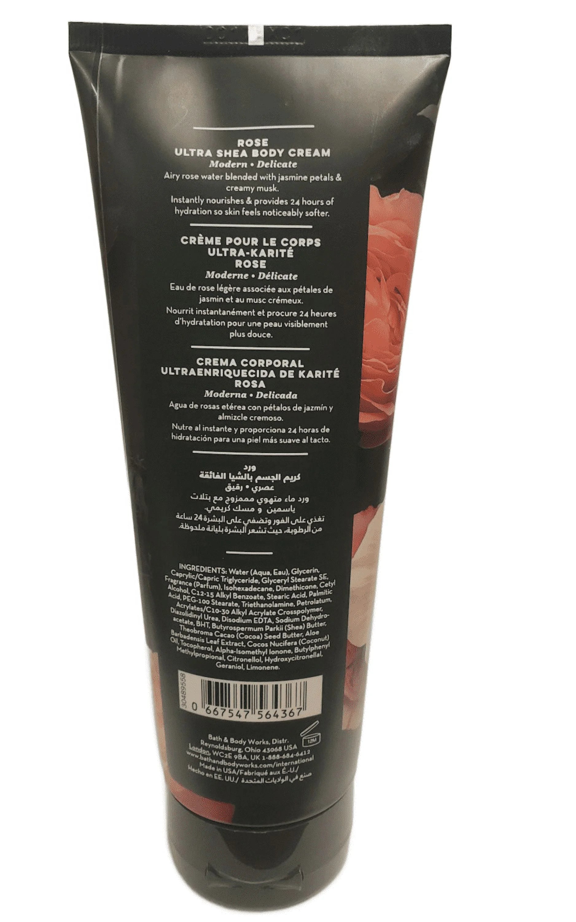 Rose 24H Moisture Ultra Shea Body Cream 8oz Pack of Three K514