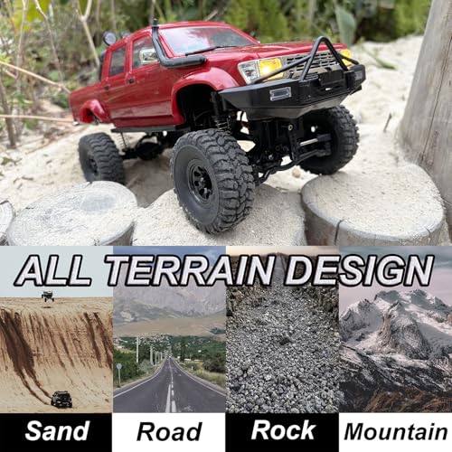 1/16 Scale Remote Control Off Road Rock Crawler 4x4 Pickup RTR B274987
