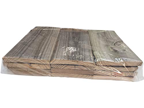 Rustic Weathered Reclaimed Wood Planks (6 planks - 24" long) I40034