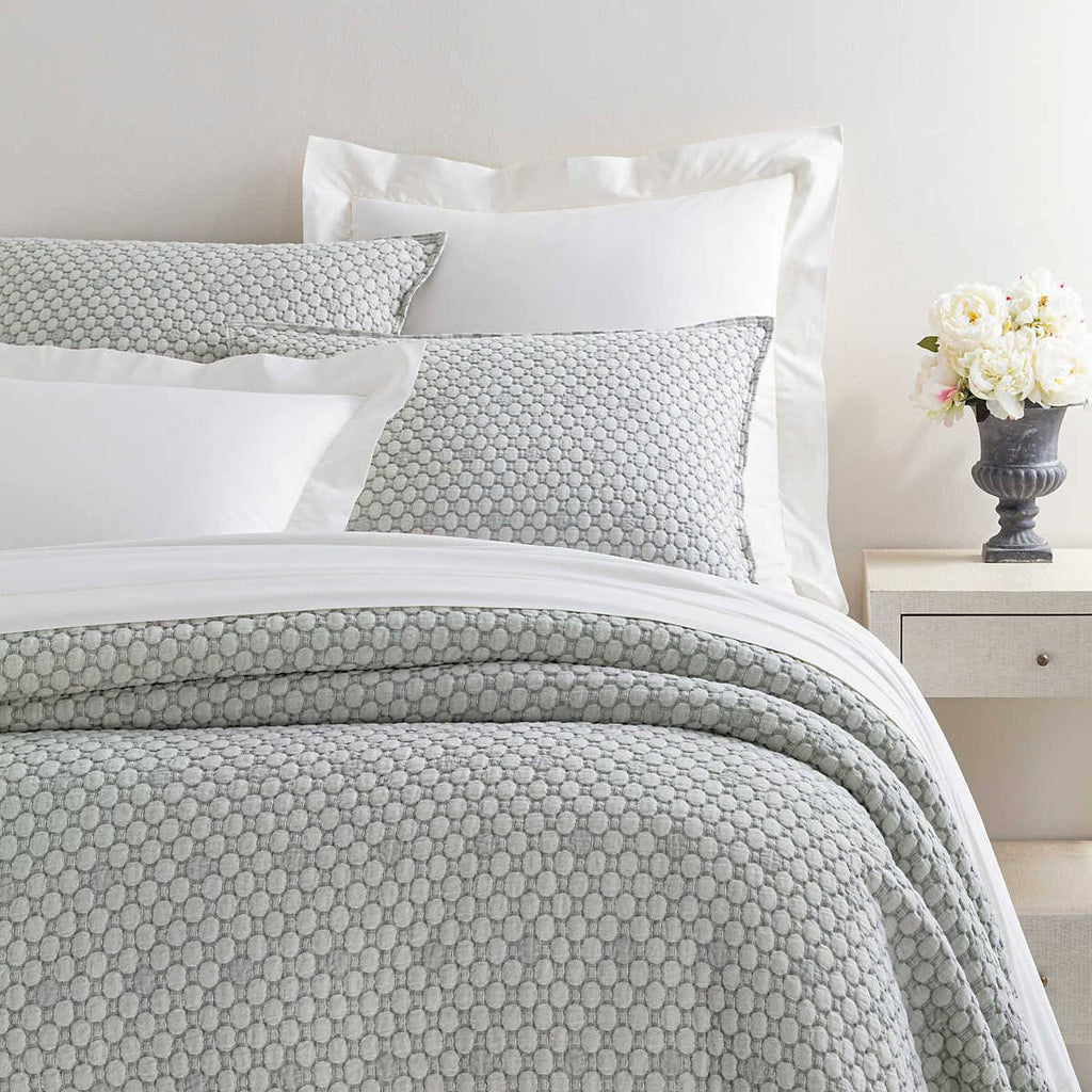 King Silver Matelasse Coverlet R271323