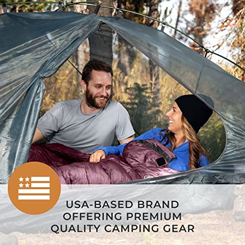 0°F Synthetic Mummy Sleeping Bag with Compression Stuff Sack H659173