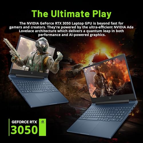15.6" 144Hz FHD Gaming Laptop, Intel i5-12450H, 32GB RAM, 1TB PCIe SSD, NVIDIA GeForce RTX 3050, Backlit Keyboard, Win 11 Pro, Blue Y762
