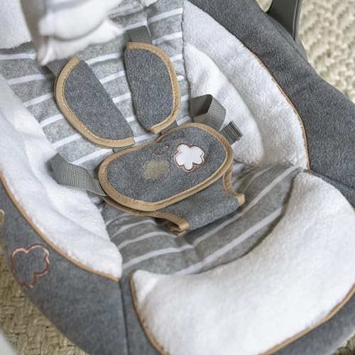 2-in-1 Compact Portable Automatic Baby Swing & Infant Seat, Battery-Powered Vibrations, 0-9 Months 6-20 lbs R9532