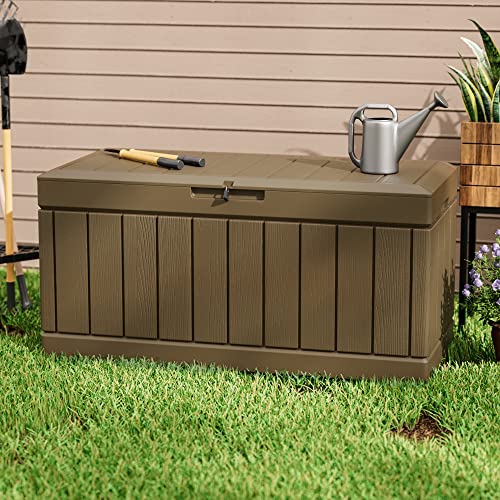 31 Gallon Black Outdoor Storage Box Q76524