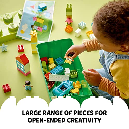 LEGO DUPLO Classic Brick Box Building Set with Storage Organizer, Toy Car, Number Bricks O850