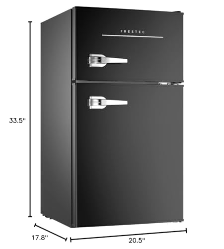3.1 CU' Mini Fridge with Freezer, 2-Door Compact Refrigerator, Silver L189435