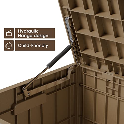 31 Gallon Black Outdoor Storage Box Q76524