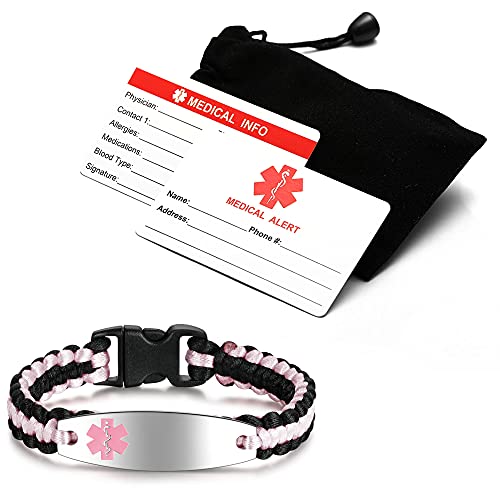 Stainless Steel Medical Emergency ID Bracelet X759