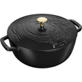 Matte Black Cast Iron 2.5-qt Braiser with Lid U691301