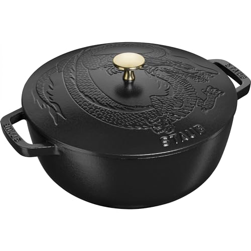 Matte Black Cast Iron 2.5-qt Braiser with Lid U691301