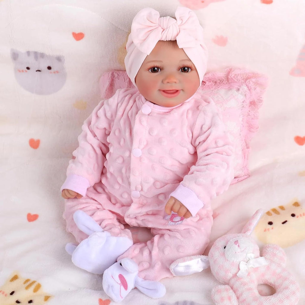 17-Inch Full Body Vinyl Realistic Baby Doll E79568