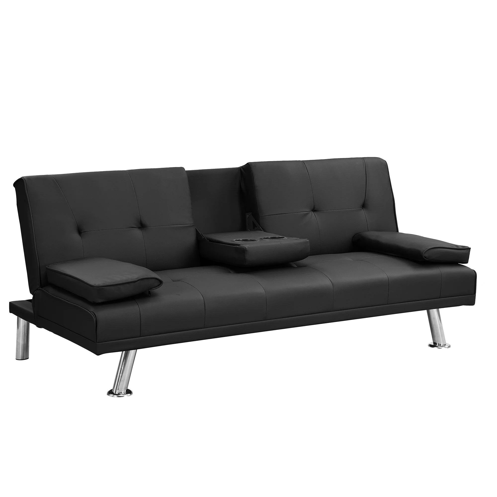 Futon Sofa Bed with Removable Armrests B6762
