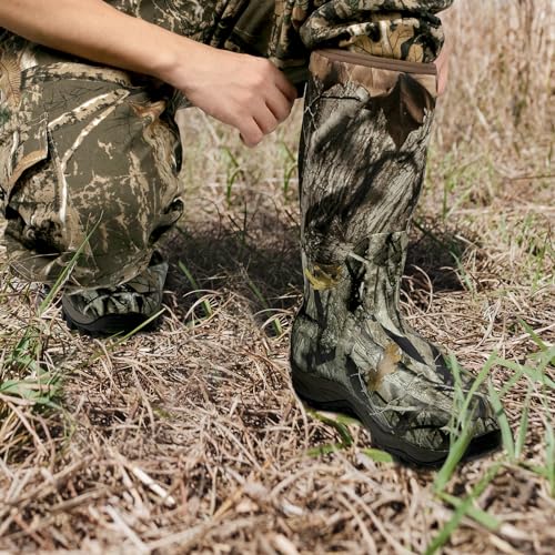 Waterproof Insulated 6mm Neoprene Rubber Hunting Boots (Camo) F6747