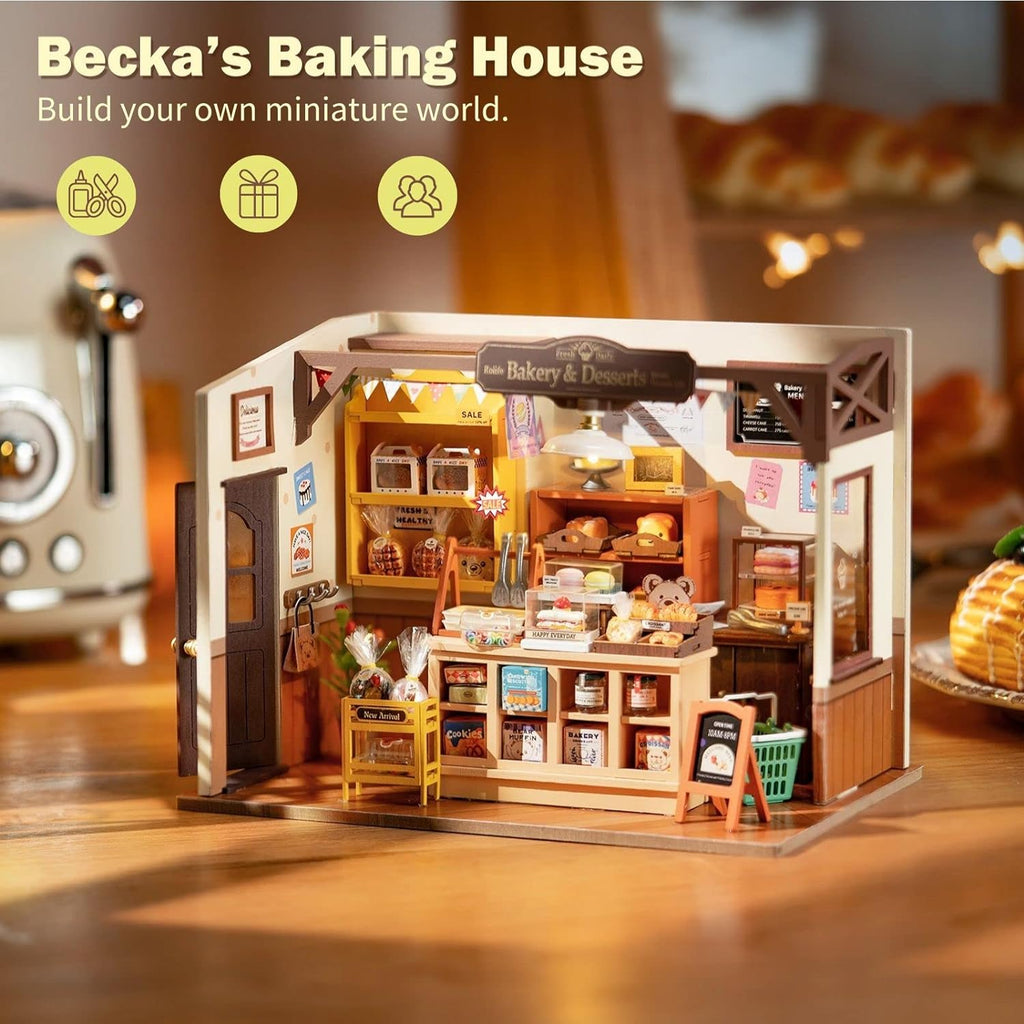 DIY Miniature Doll House Kit with LED A6461