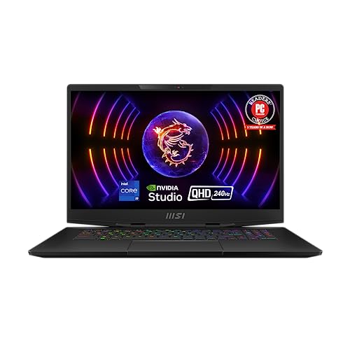 Core Black 17.3" QHD 240Hz Laptop with Intel Core i9-13900H, GeForce RTX 4070, 16GB DDR5, 1TB NVMe SSD, Win 11 Home T8446