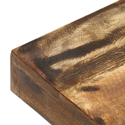 Solid Reclaimed Wood & Steel Bench E6556