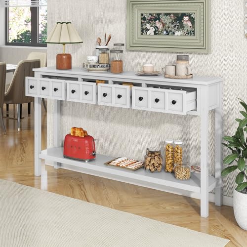 Sideboard Console Table with 2 Drawers and Bottom Shelf S34420