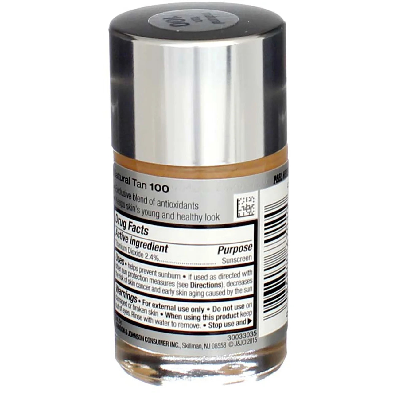 Natural Tan Liquid Makeup SPF 20, 1 oz (Pack of 2) X74627