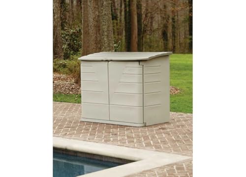 Beige/Brown Resin Outdoor Storage Shed (4.5 x 3 Ft) P91568