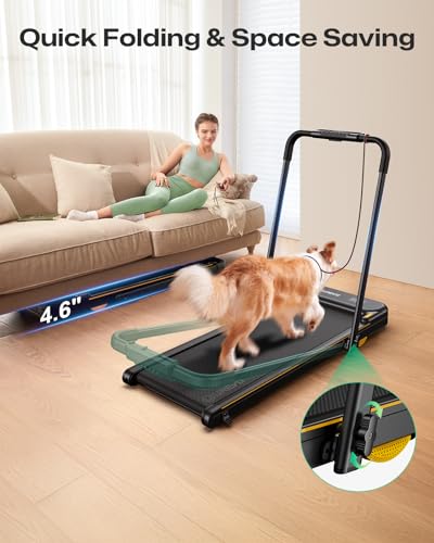 Compact Folding Treadmill with Safety Handle R831