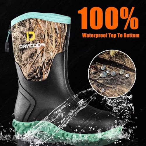 Black 6mm Neoprene Waterproof Insulated Work Boots W95604