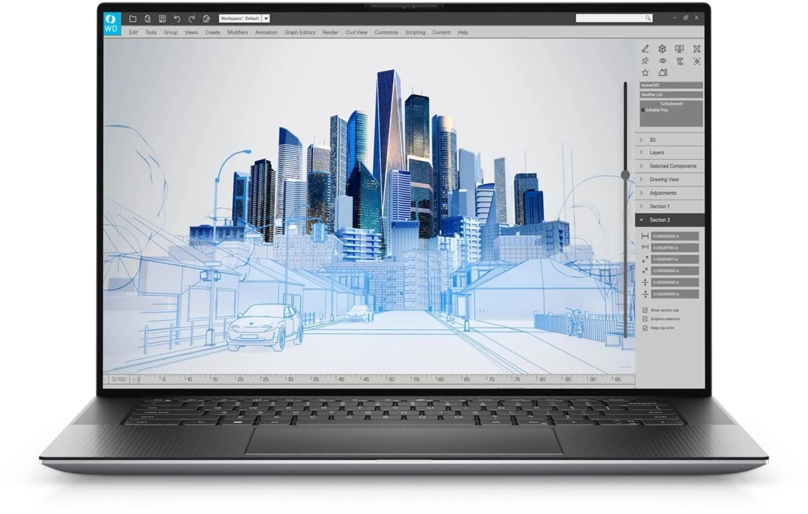 Restored 15.6" FHD+ Core i9 512GB SSD 64GB RAM RTX A2000 Workstation Laptop B75592