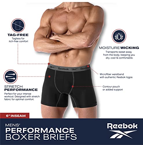 8 Pack Performance Men's Boxer Briefs W61212