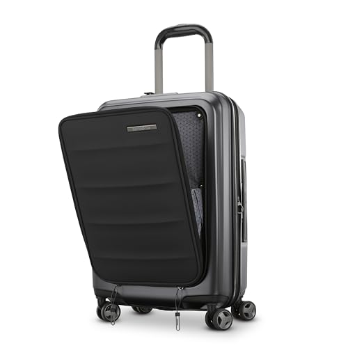 Silver 21-Inch Hardside Expandable Luggage with Spinner Wheels S45759