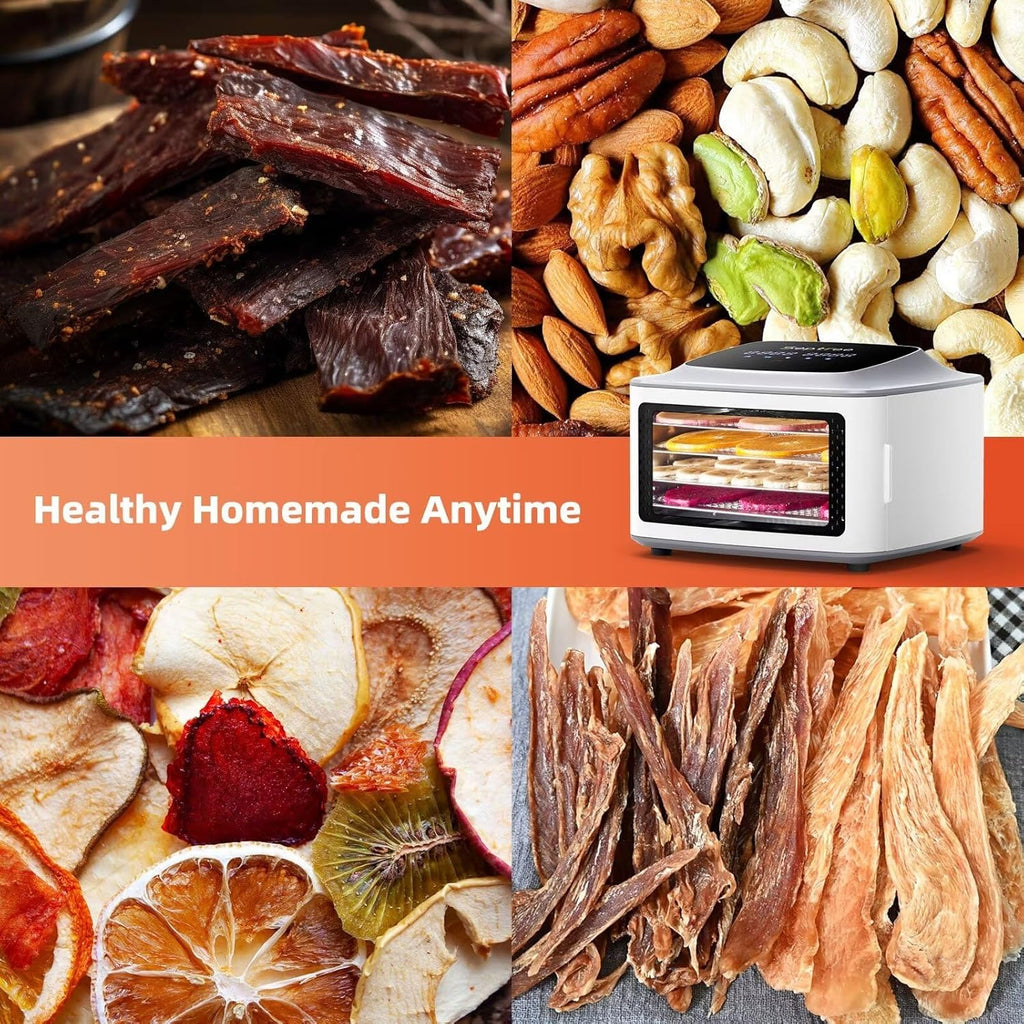 Stainless Steel 4-layer Food Dehydrator with Timer Control U494
