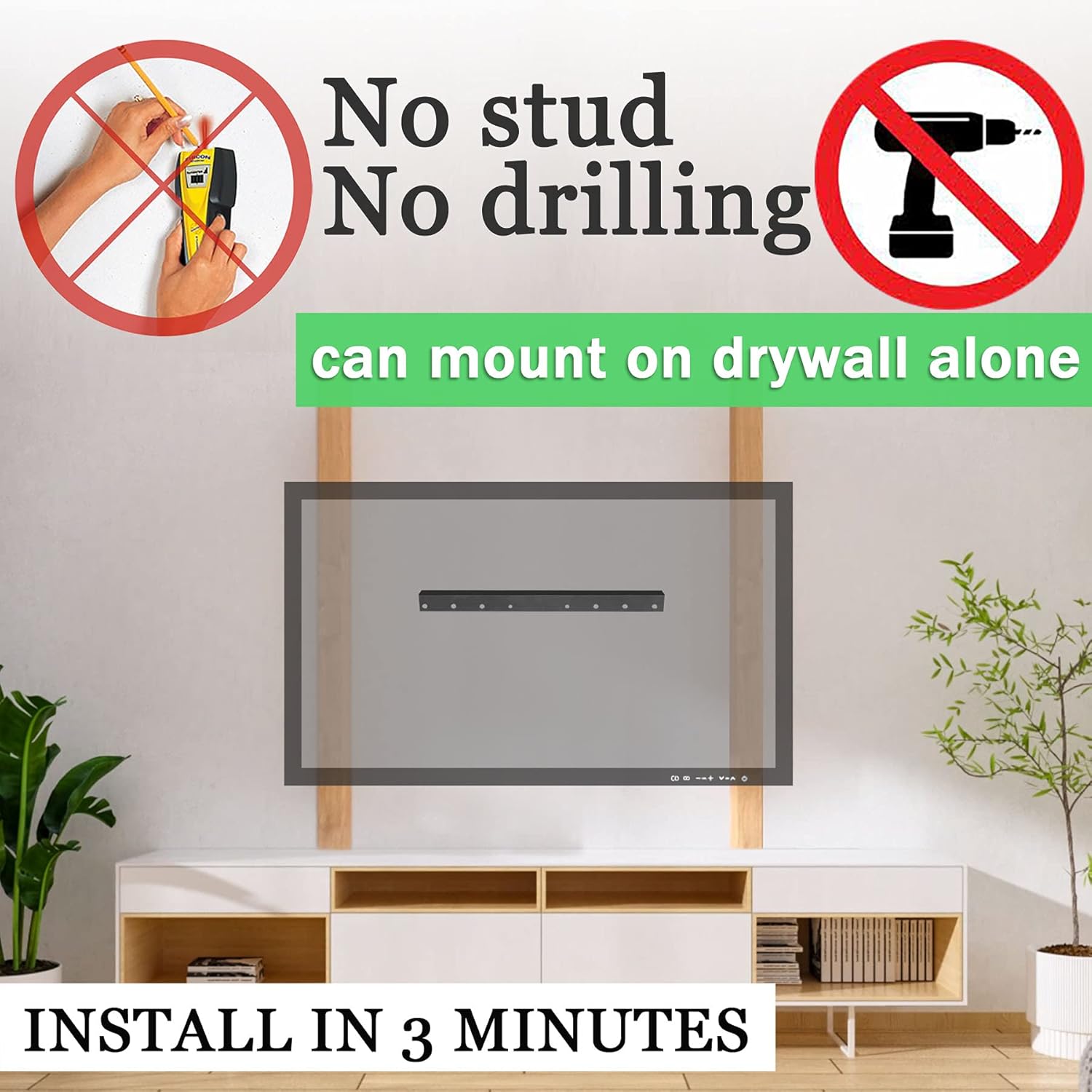 TV Wall Mount, 32-75 inch, VESA 100x100 to 600x400 T168430