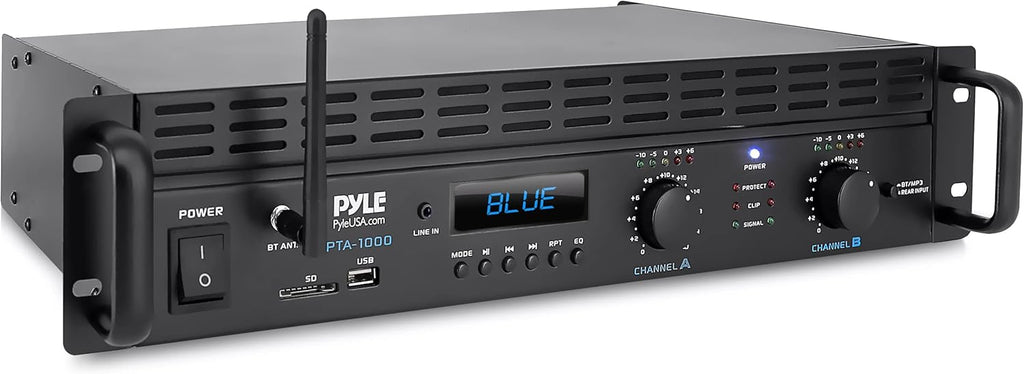 2-Channel Rack Mount Bluetooth Power Amplifier 1000 Watt F5297