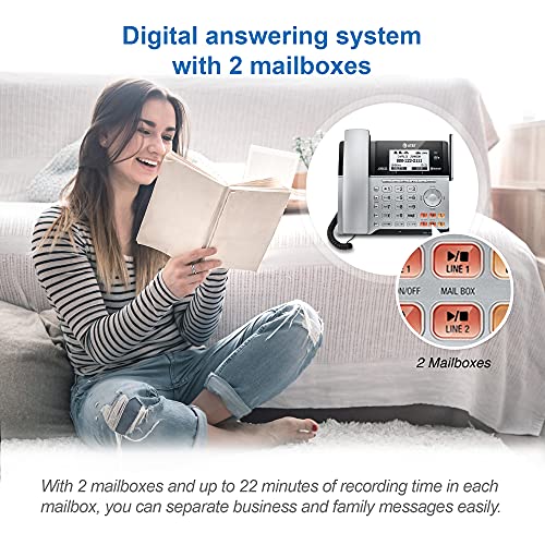 2-Line Corded/Cordless Phone with Answering Machine W326588