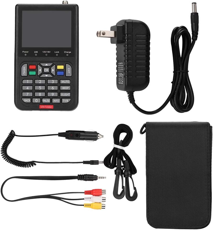 Black Satellite Finder Signal Meter TV Receiver B229491