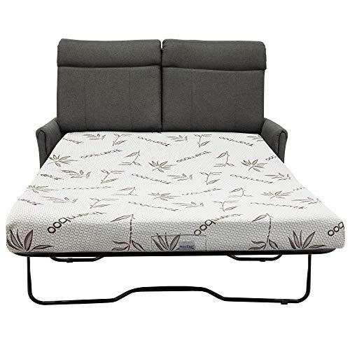 60" RV Cloth Memory Foam Pull Out Sleeper Sofa T834696