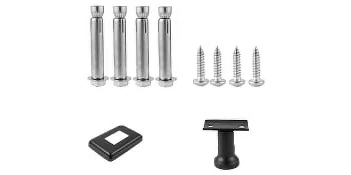 Black Stainless Steel Handrail Post 42 x 1.97 x 1.97" V369