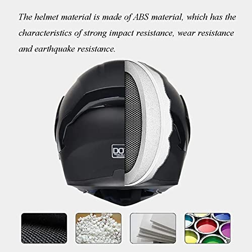 Dual Visors Flip up Modular Motorcycle Helmet U542