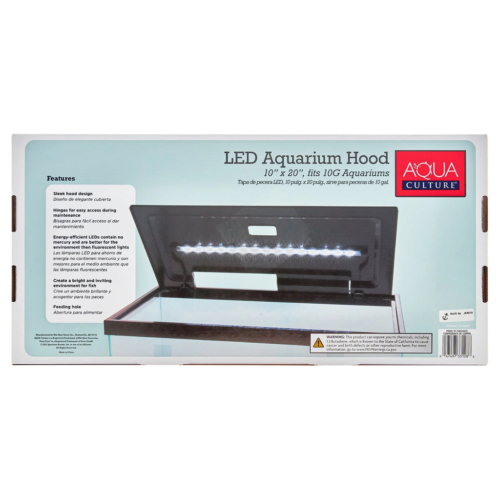 LED 10 Gallon Fish Tank Hood D2833
