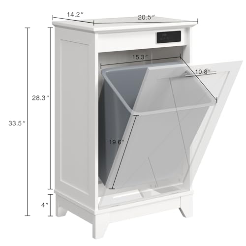 Black Double Tilt Out Trash Cabinet 10 Gallon Q25230
