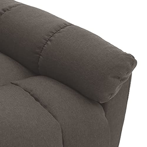 Brown Fabric Reclinable Massage Wingback Chair U898