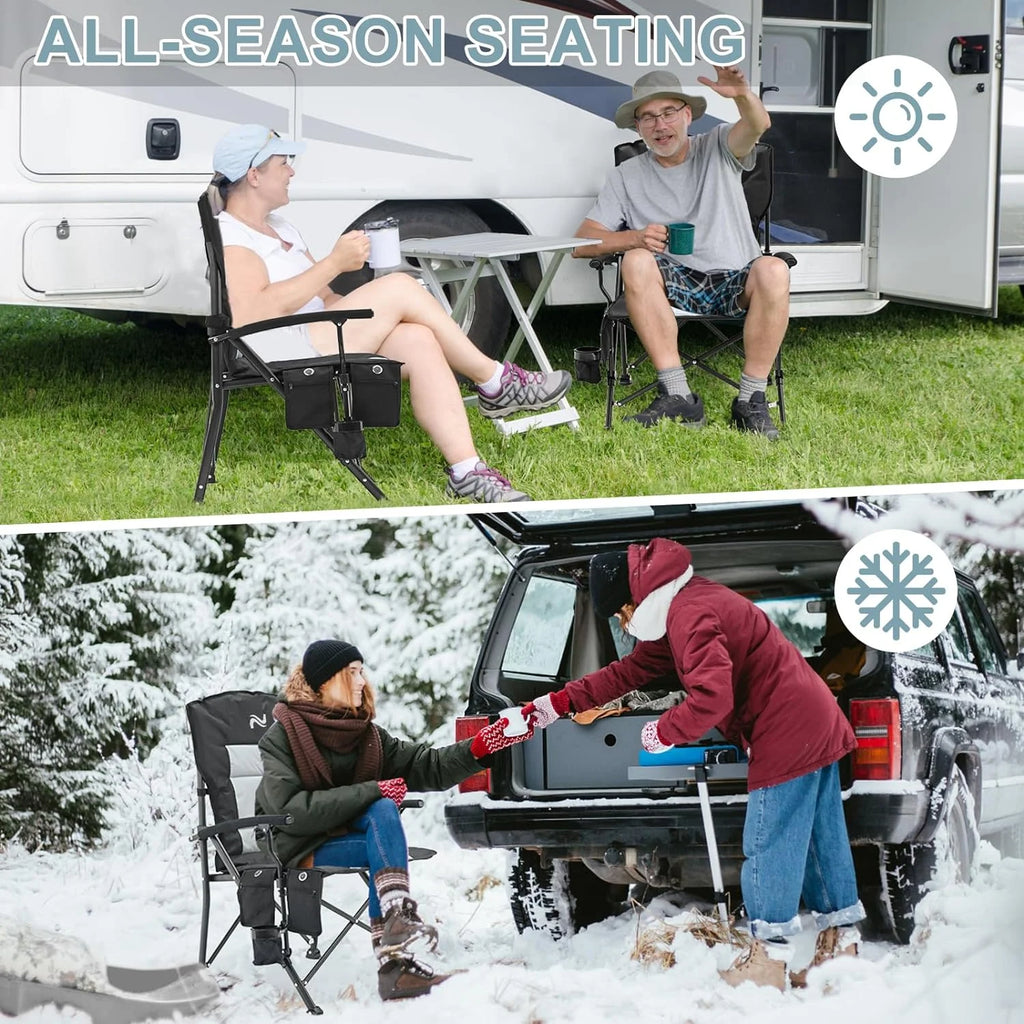 Heated Folding Camping Chair W8310
