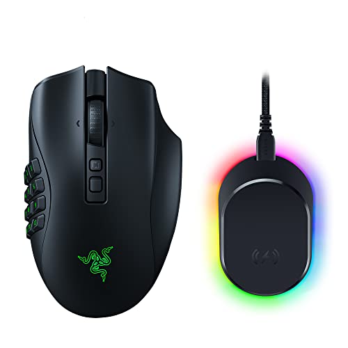 Wireless Gaming Mouse with Interchangeable Side Plate, 20K DPI Optical Sensor, Chroma RGB Lighting W2954