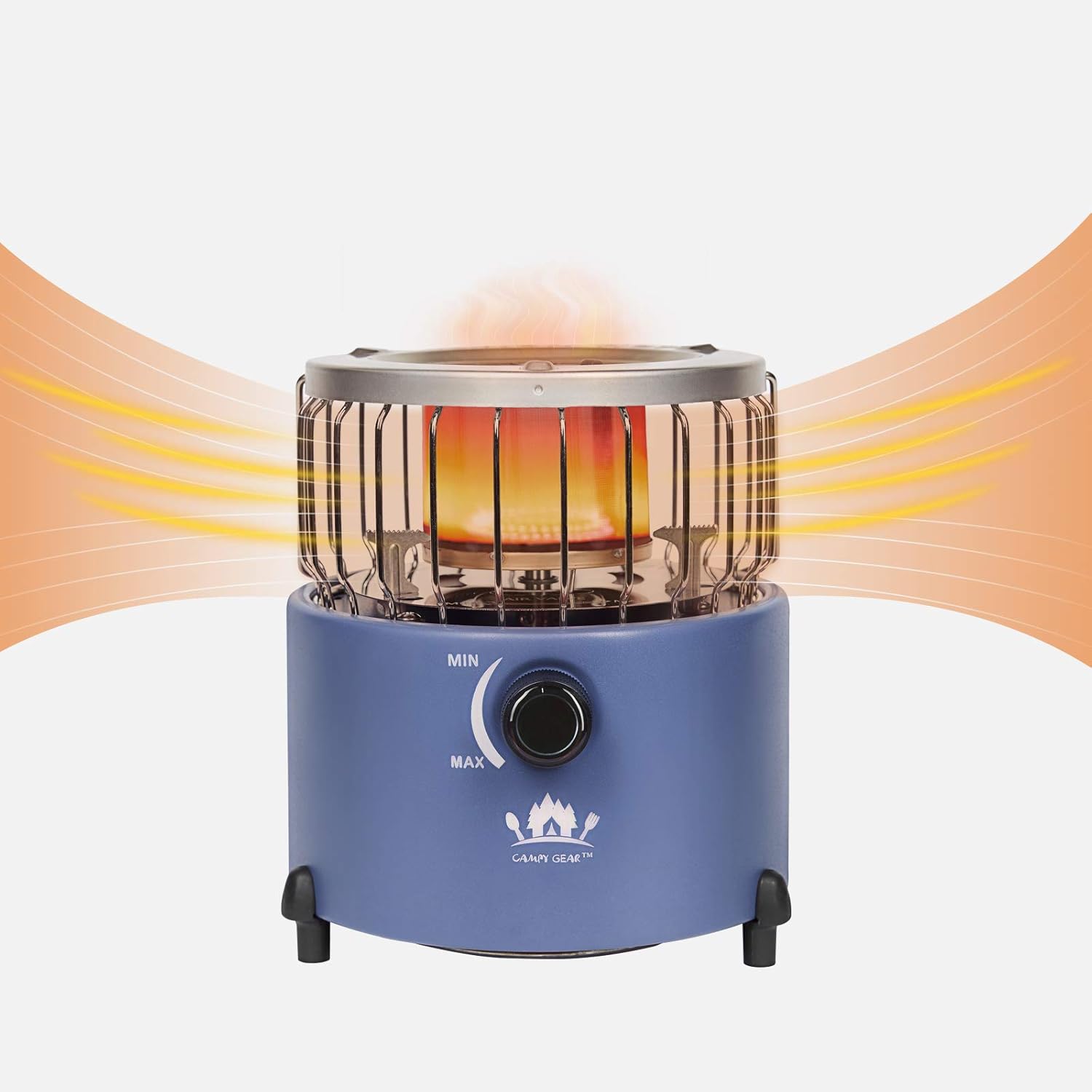 2 in 1 Portable Propane Heater & Stove, Navy Blue L20334